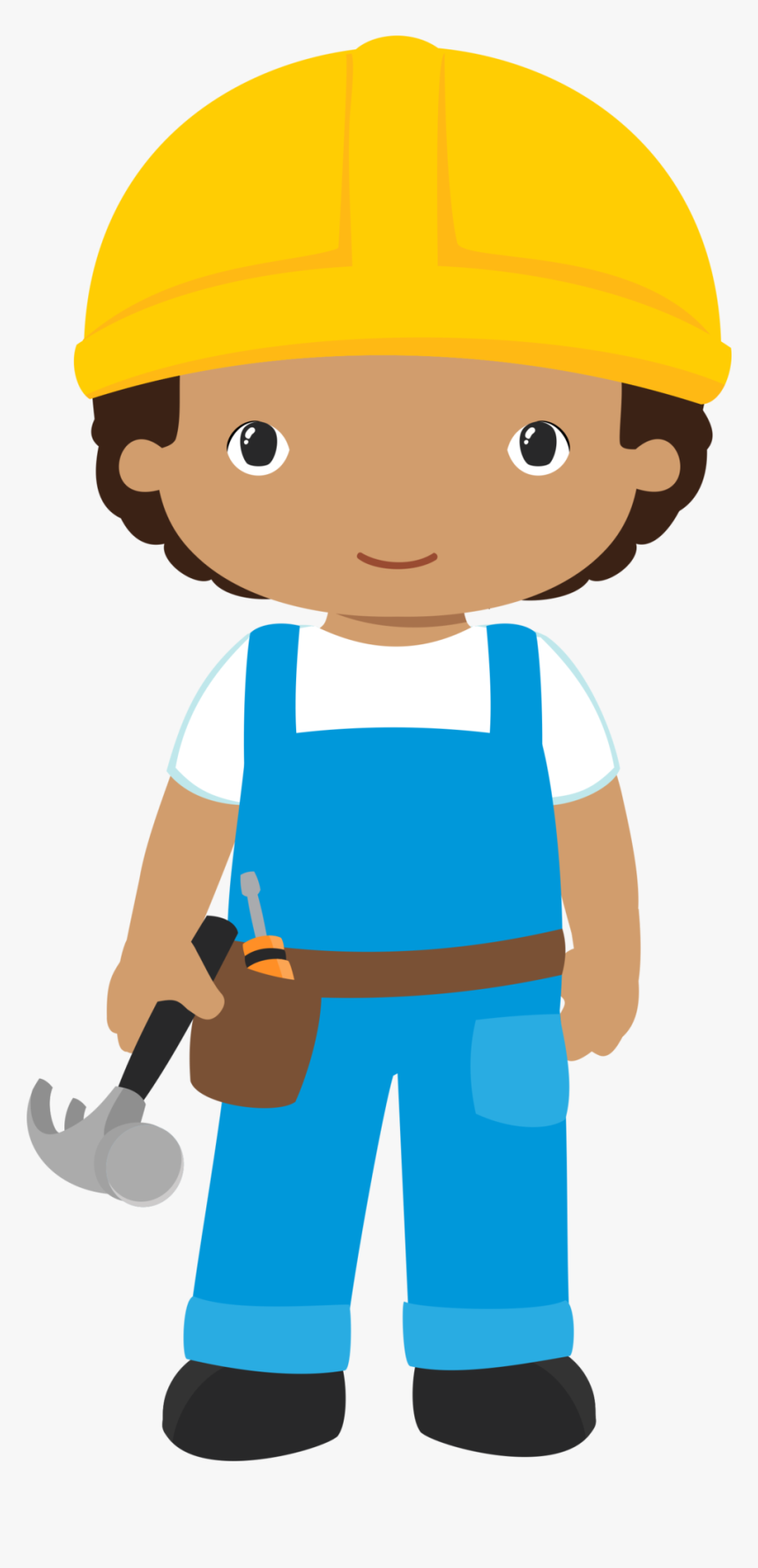 Construction Site Clipart Clipart Library Library 4shared - Kid Construction Worker Clipart, HD Png Download, Free Download