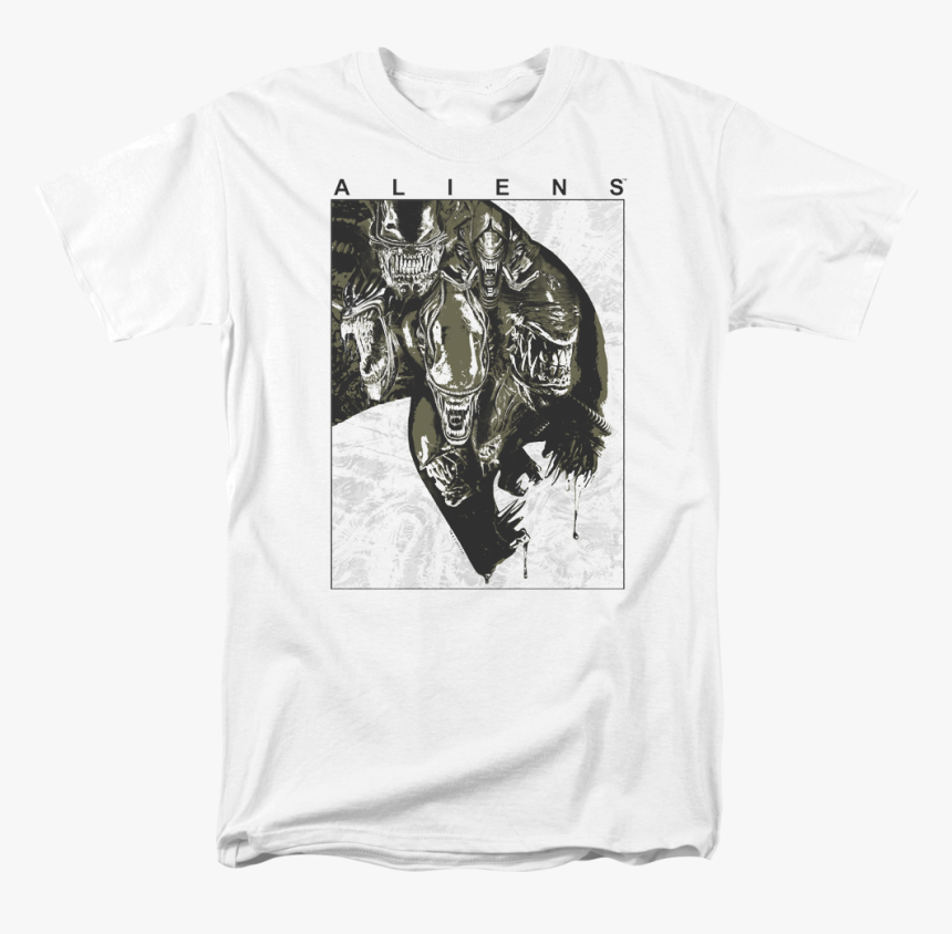 Open Wide Aliens T-shirt - Ypg T Shirt, HD Png Download, Free Download