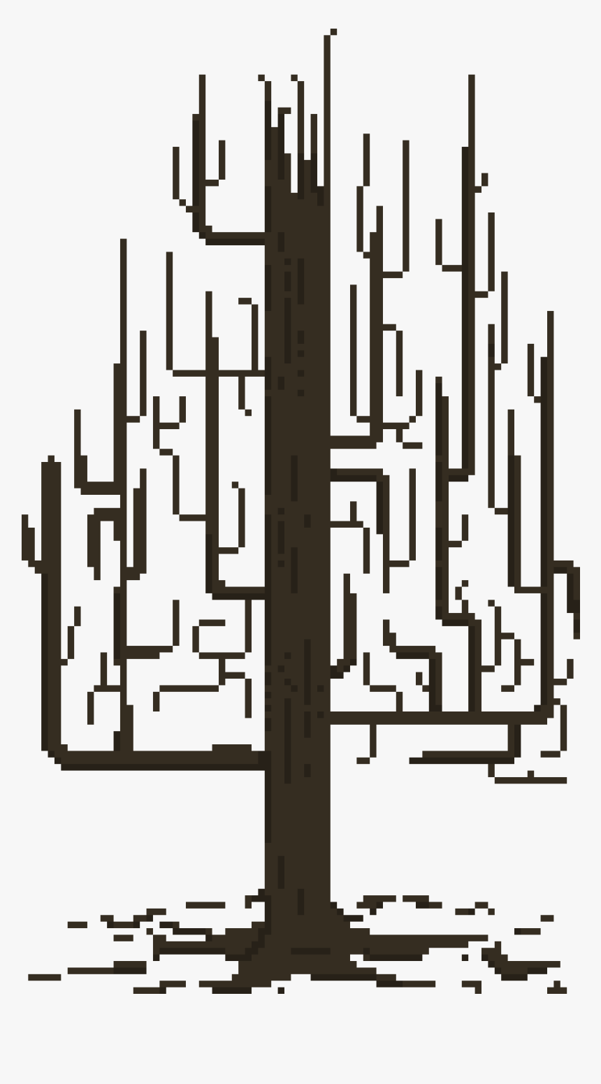 Tall Tree Pixel Art, HD Png Download, Free Download