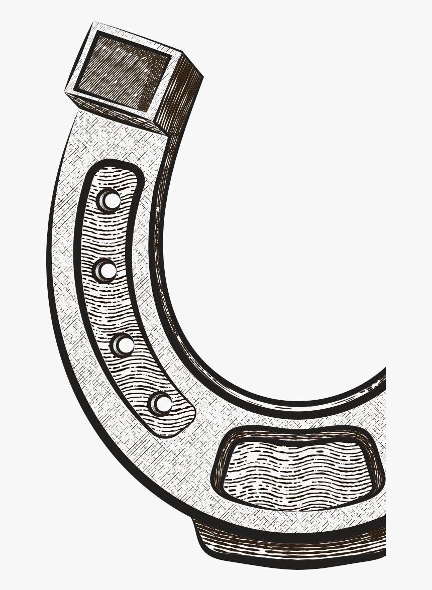 It"s Smoky, Spicy And Sweet In All The Right Places - Horseshoe Sketch, HD Png Download, Free Download
