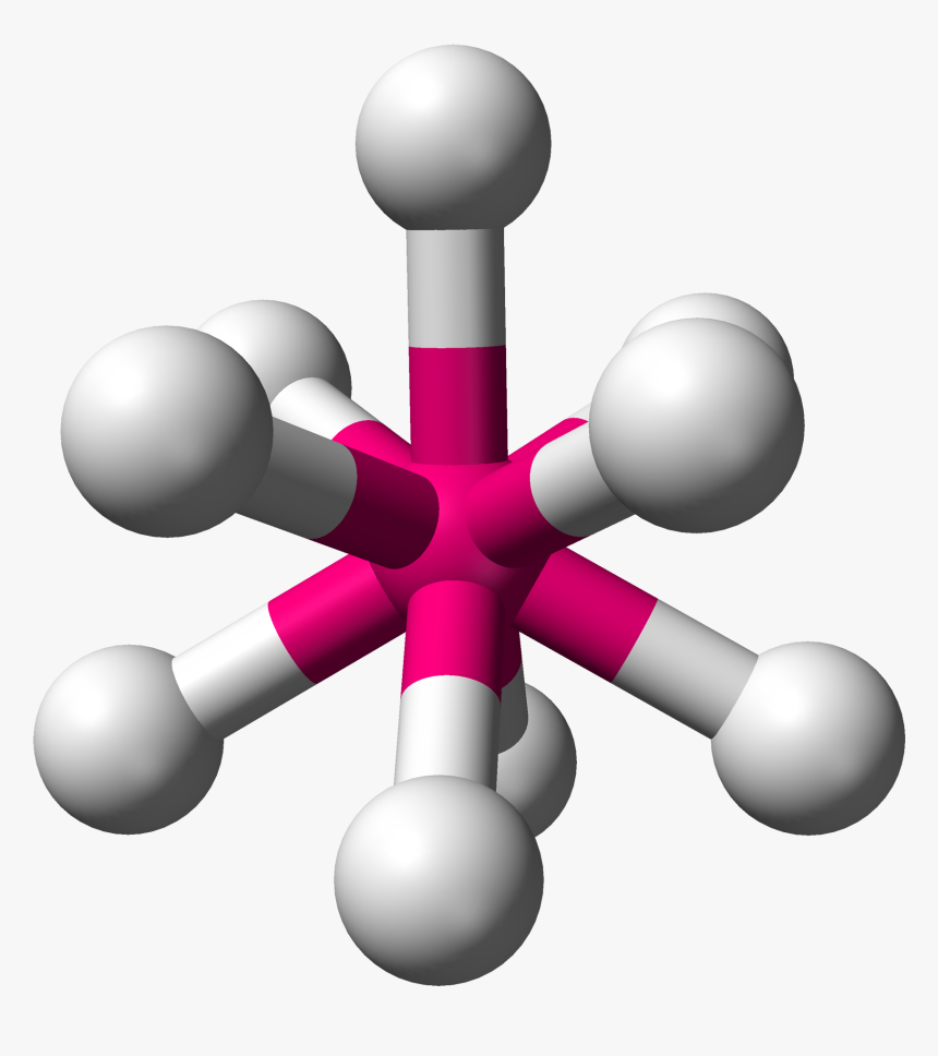 Ax9e0 3d Balls - Octahedral Molecular Geometry, HD Png Download, Free Download