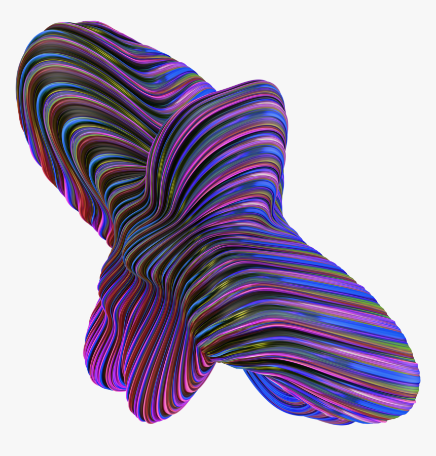 A Piece From “morph,” A Pack Of Bursting 3d Shapes - Sock, HD Png Download, Free Download