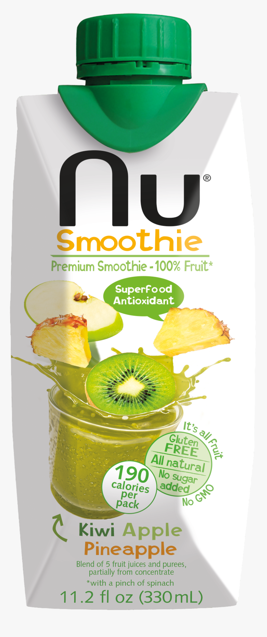 Nu Smoothie Kiwi Pomme, HD Png Download, Free Download