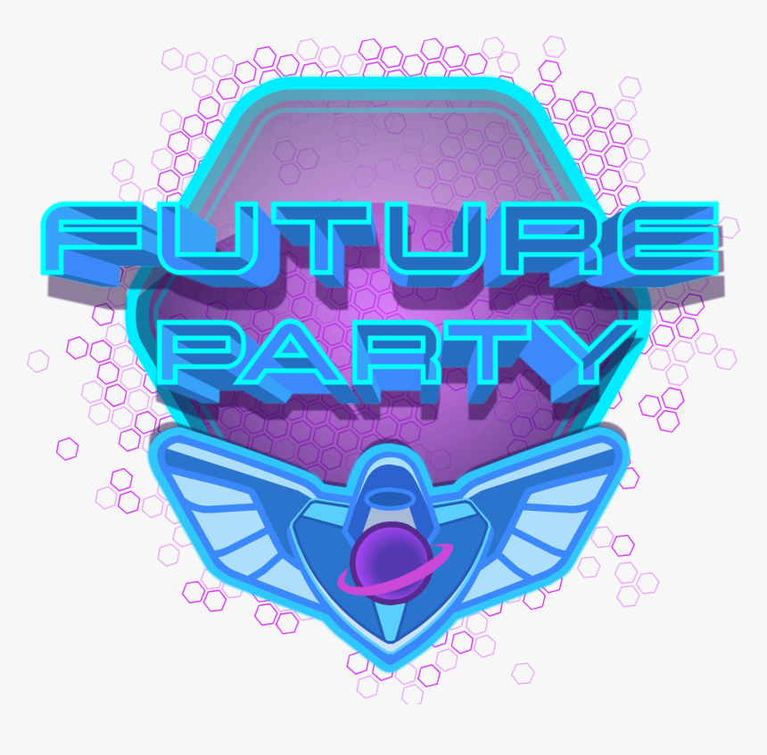 Club Penguin Future Party Logo , Png Download - Club Penguin Viaje Al Futuro, Transparent Png, Free Download