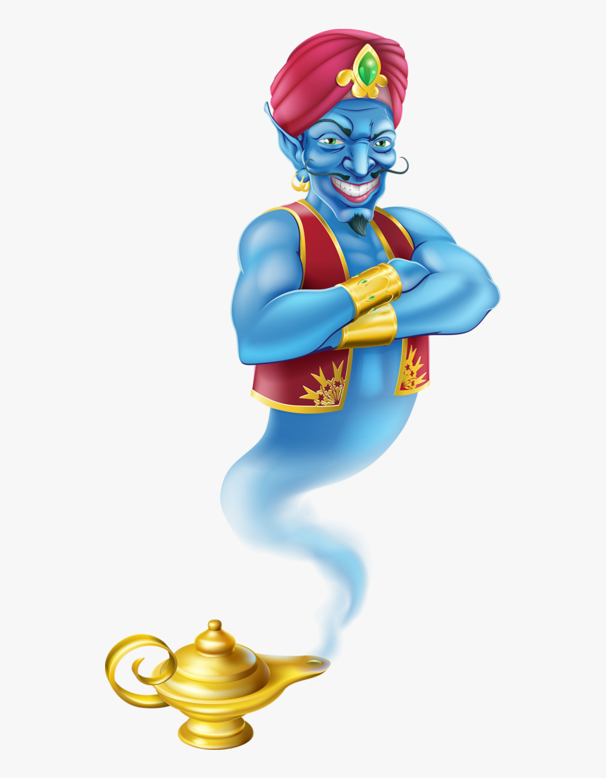 Lamp Clipart Gene - Jinn Aladdin, HD Png Download, Free Download