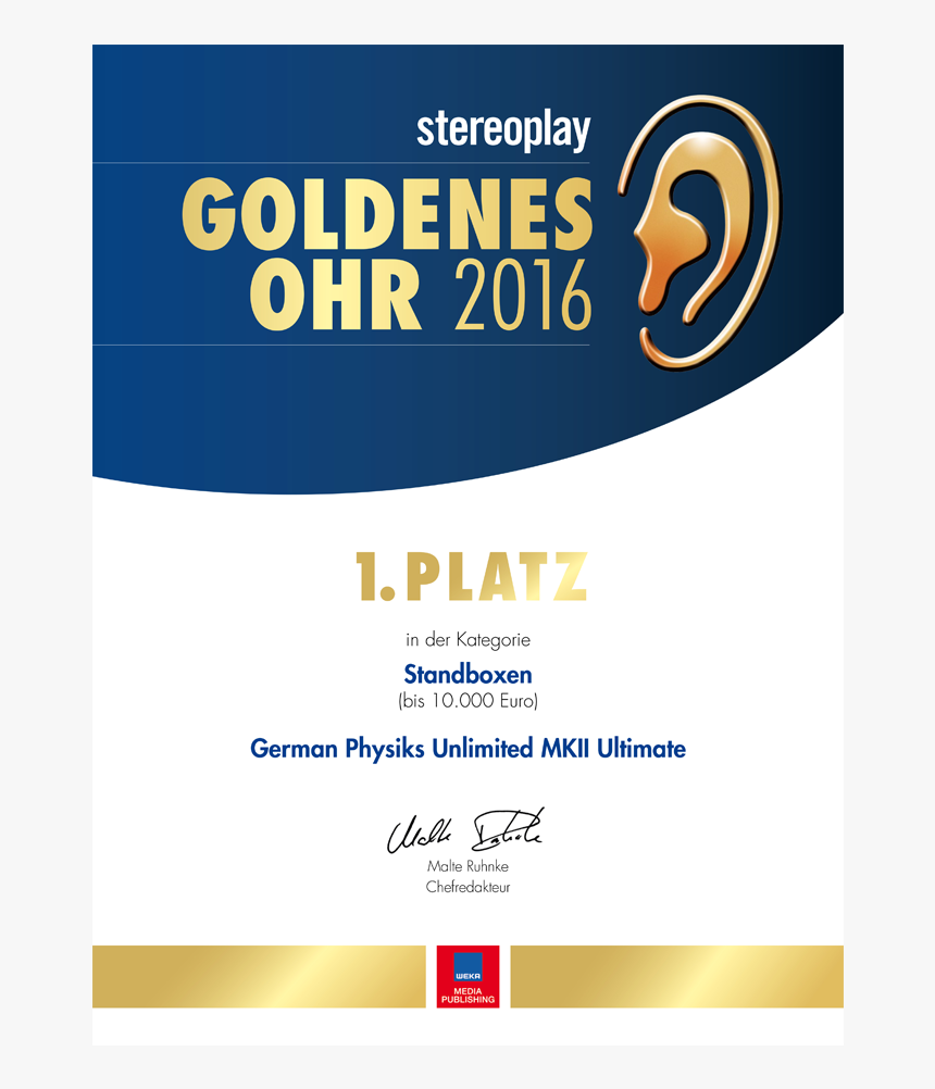 Fweb Unlimited Award Badges 7 - Goldenes Ohr, HD Png Download, Free Download