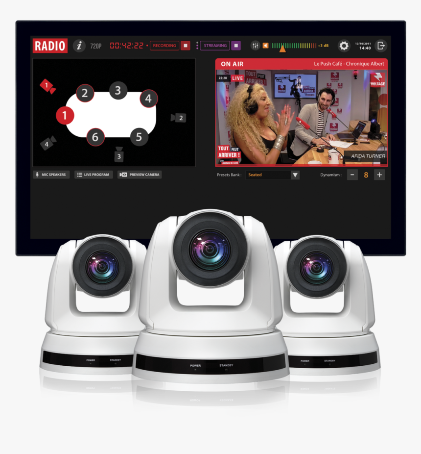 Radio-touchscreen3 Cameras - Webcam, HD Png Download, Free Download