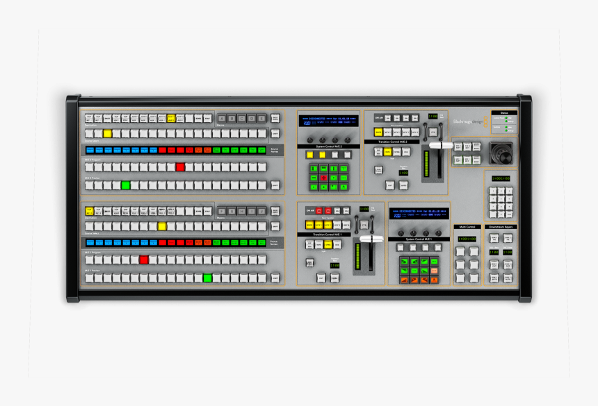 Atem 2me Broadcastpanel Top Rgb - Blackmagic Design Atem 2 M E Broadcast Panel, HD Png Download, Free Download