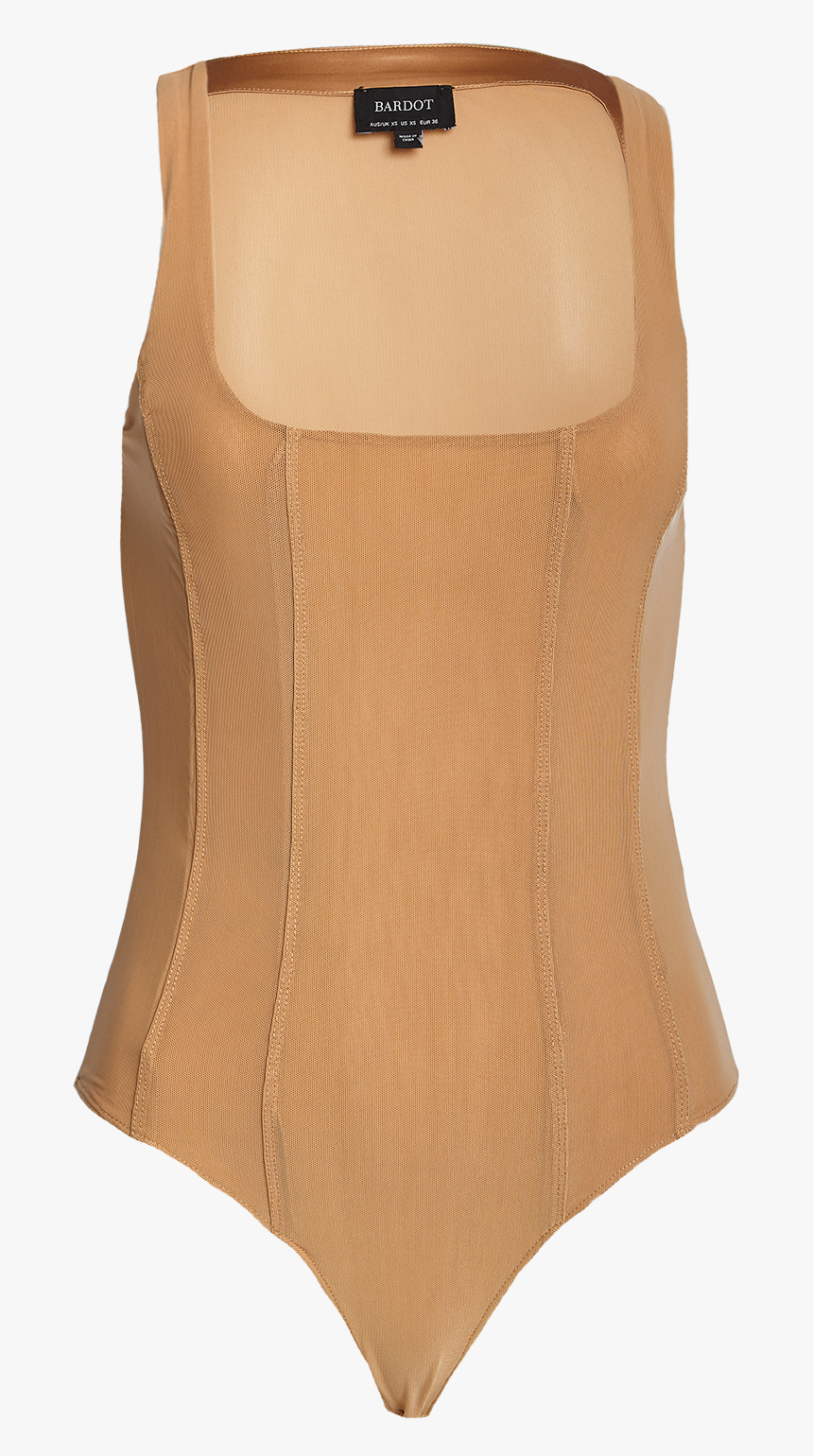 Mira Bodysuit In Colour Rugby Tan - Maillot, HD Png Download, Free Download