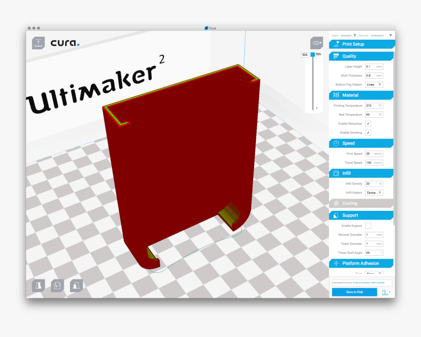 3d Printing Speed Cura, HD Png Download, Free Download