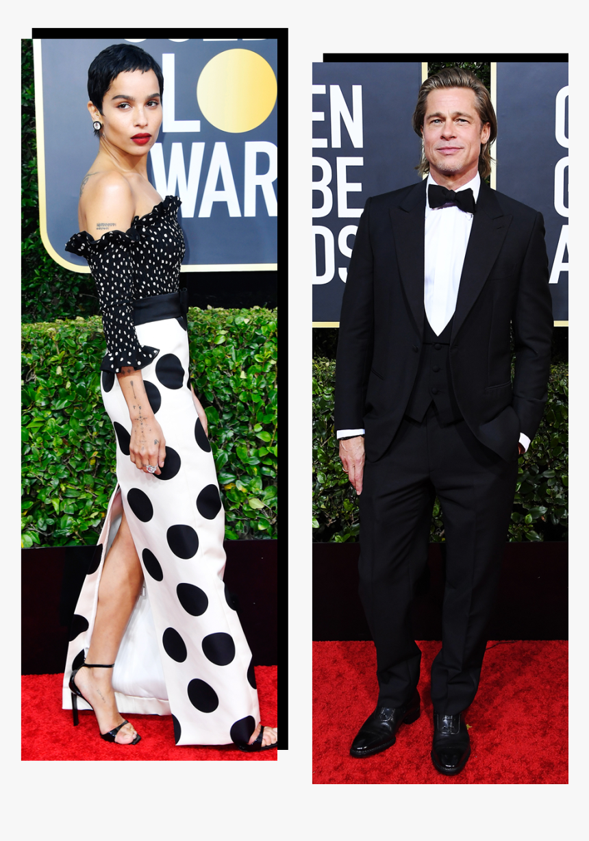 Image May Contain Brad Pitt Nicole Kidman Nick Jonas - Golden Globes 2020 Fashion, HD Png Download, Free Download