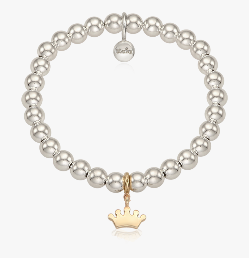 5k Gold Mini Tiara Charm Silver Ball Bracelet - Bracelet, HD Png Download, Free Download