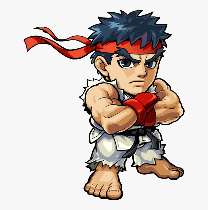 Street Fighter Ryu Cartoon, HD Png Download, Free Download