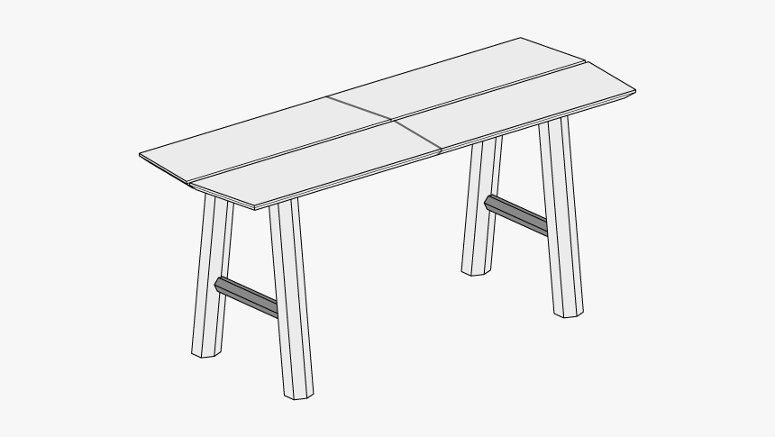 Woodendot Savia Two Seated Bench - Table, HD Png Download, Free Download