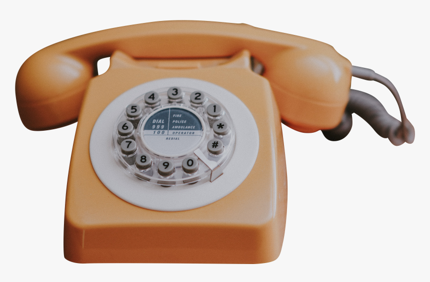 Rotatory Dial Phone Transparent - Corded Phone, HD Png Download, Free Download