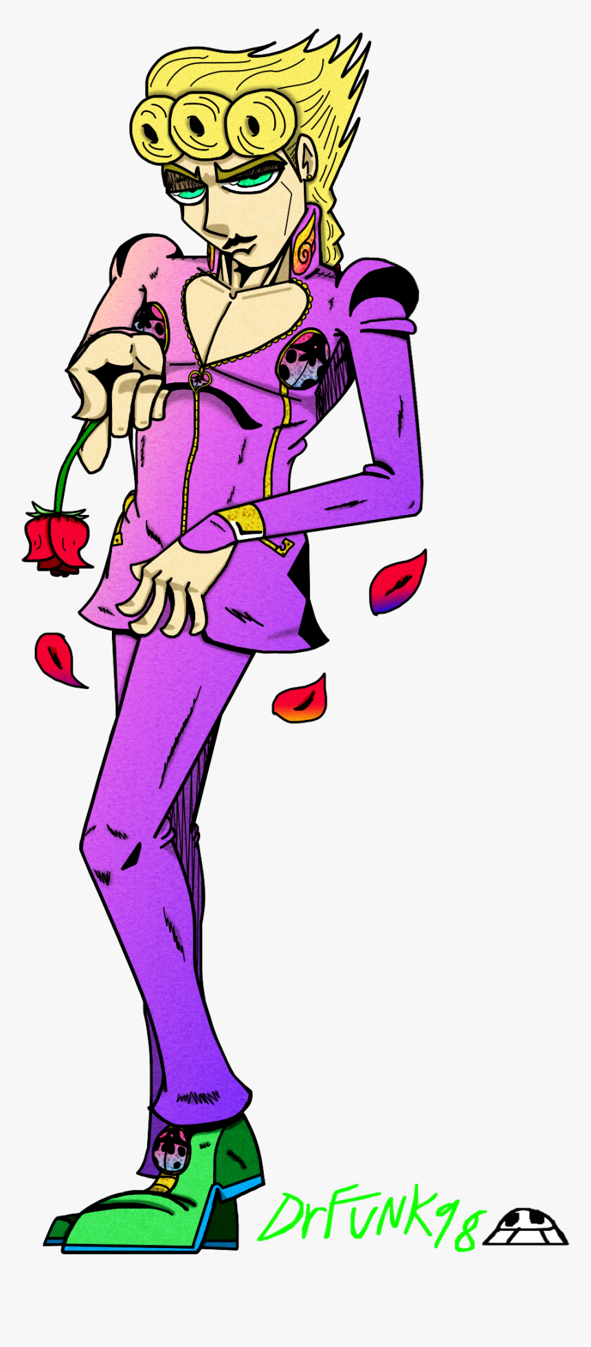 Giorno Giovanna - Cartoon, HD Png Download, Free Download