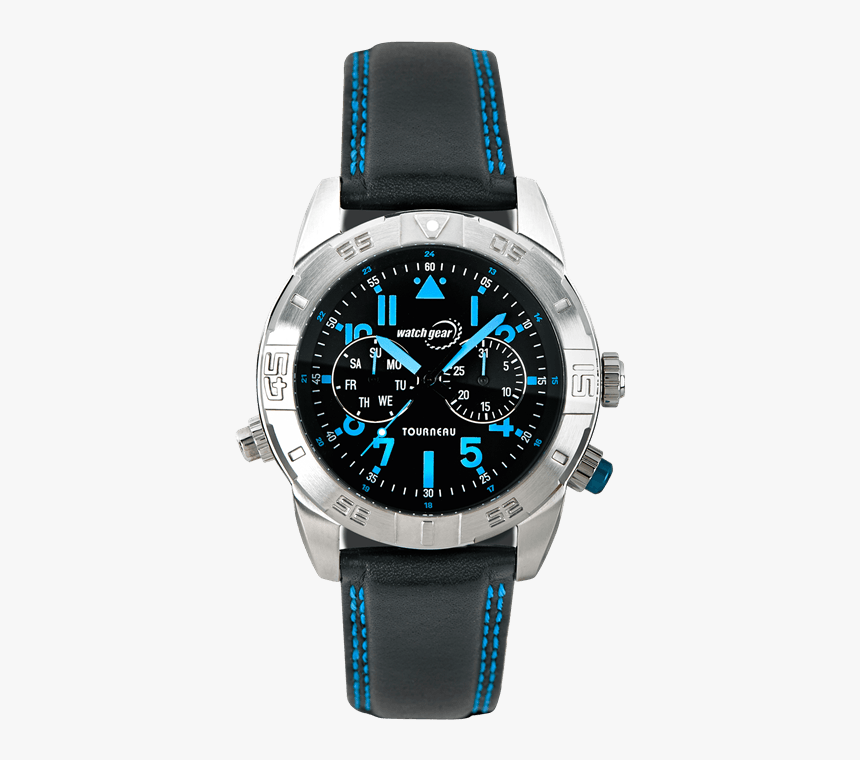 Tourneau 43mm Blue Luminous Dial Watch, HD Png Download, Free Download