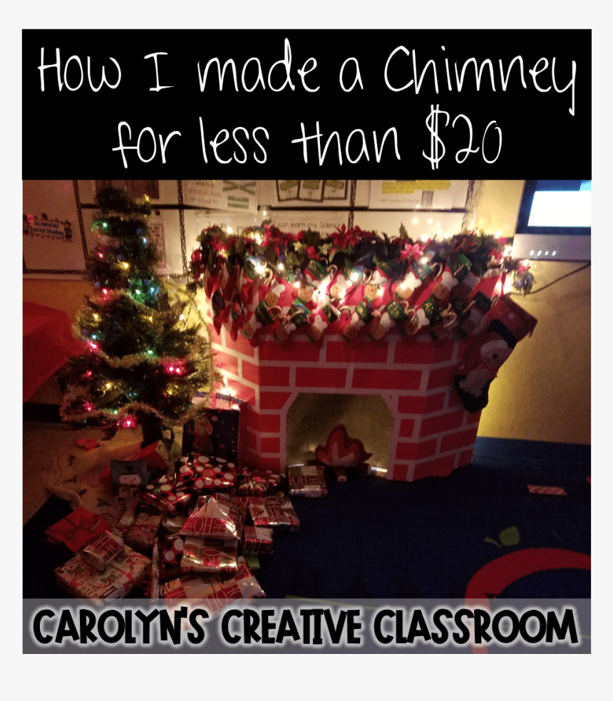 Diy Christmas Chimney - Christmas Lights, HD Png Download, Free Download