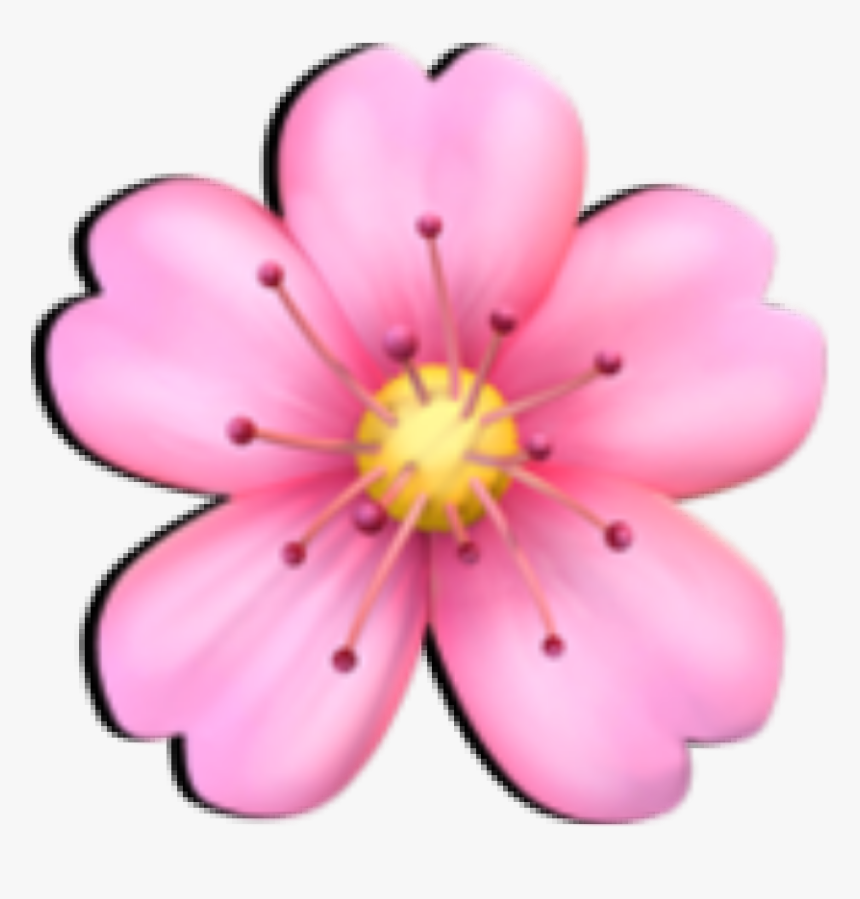 Flor Emojis 💓 - Pink Flower Emoji Transparent, HD Png Download, Free Download