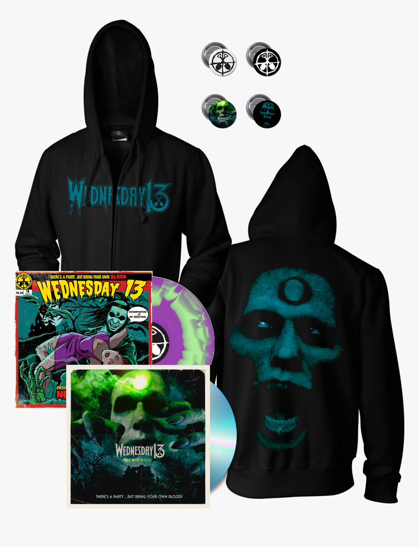 Wednesday 13 Hoodie Necrophaze, HD Png Download, Free Download