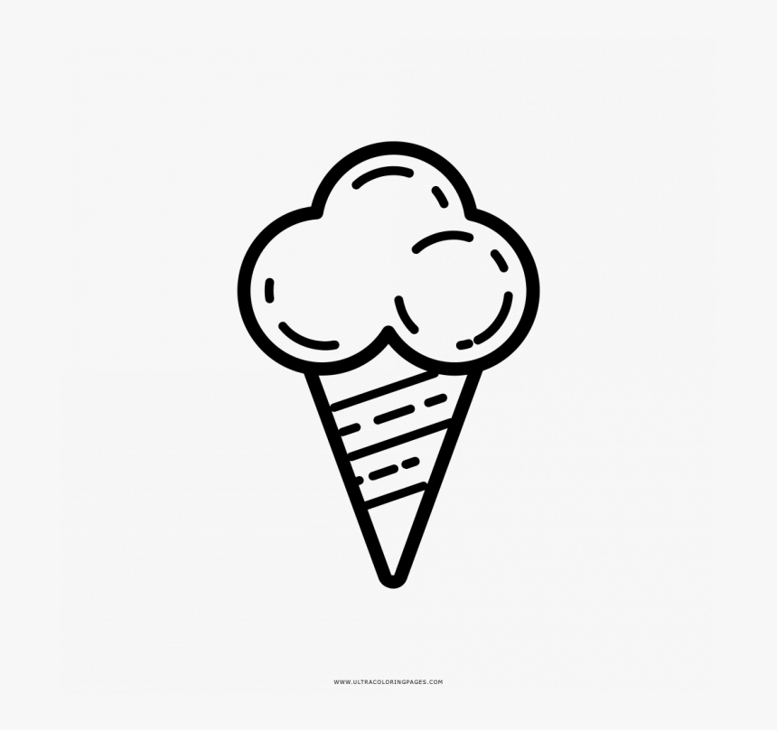 Ice Cream Cone Drawing Png, Transparent Png, Free Download