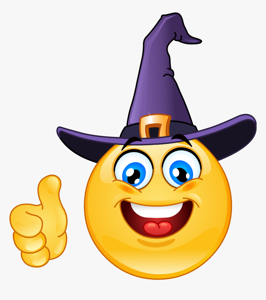 Witch Emoji 203 Decal - Halloween Smiley, HD Png Download, Free Download