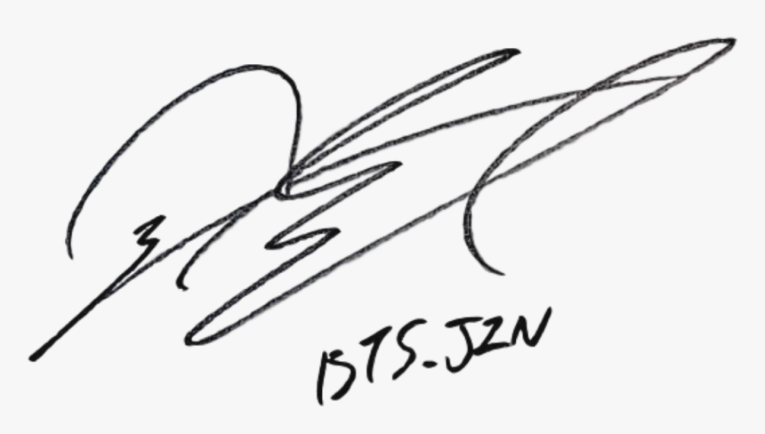 Jin Signature Clipart Vector Black And White Download - Transparent Jin Signature Png, Png Download, Free Download