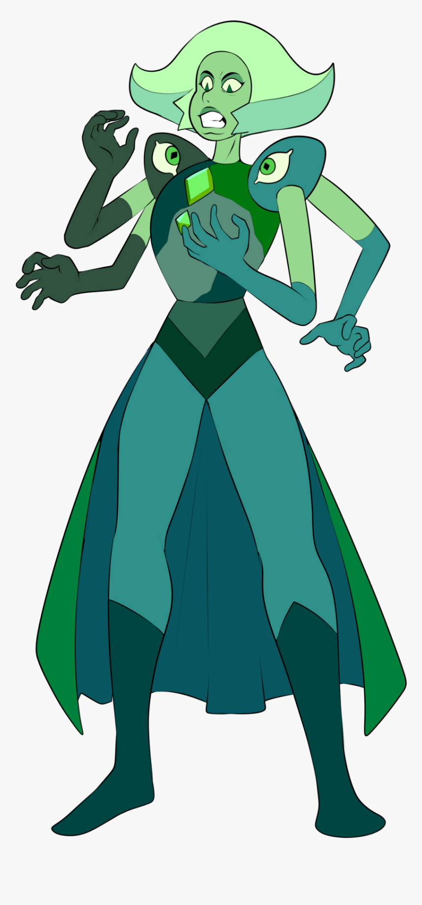 Gemcrust Wikia - Green Diamond Fusion Su, HD Png Download, Free Download