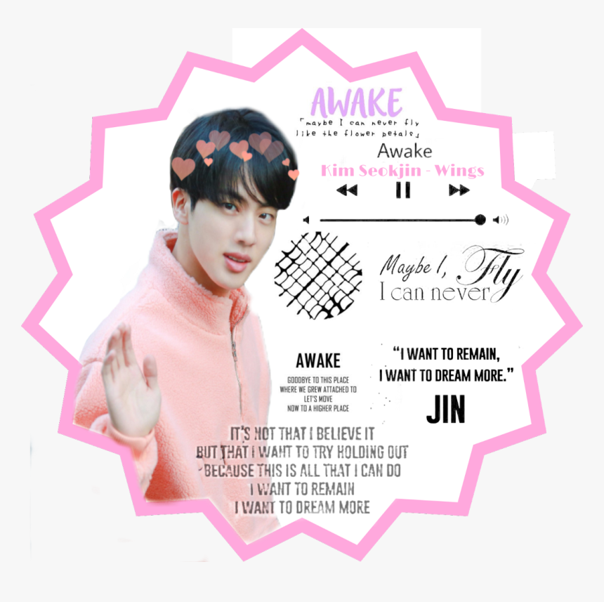 Bts Sticker Jin Awake , Png Download - Café De Flore, Transparent Png, Free Download