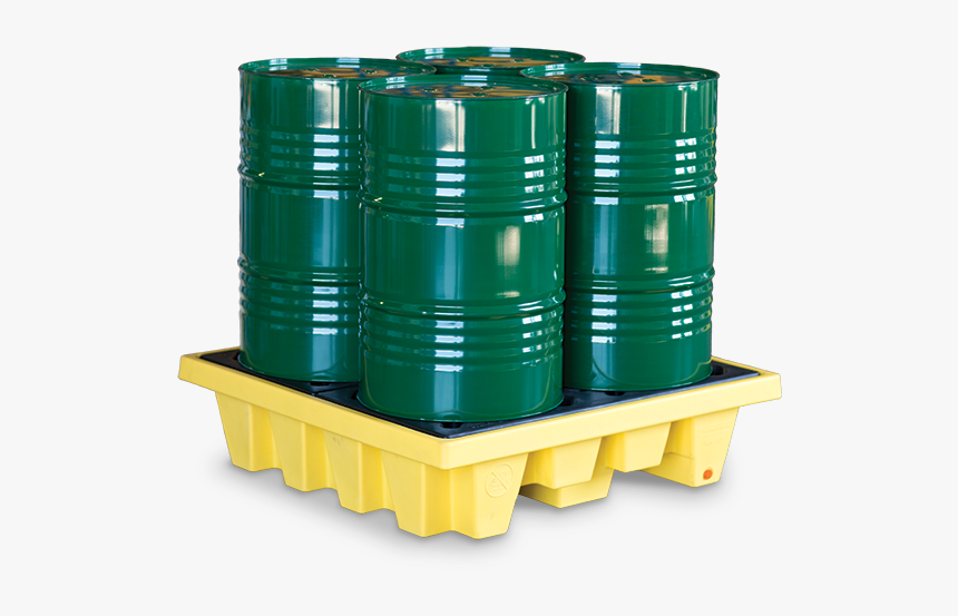 Four Drum Containment Pallet - Drum Pallet, HD Png Download, Free Download