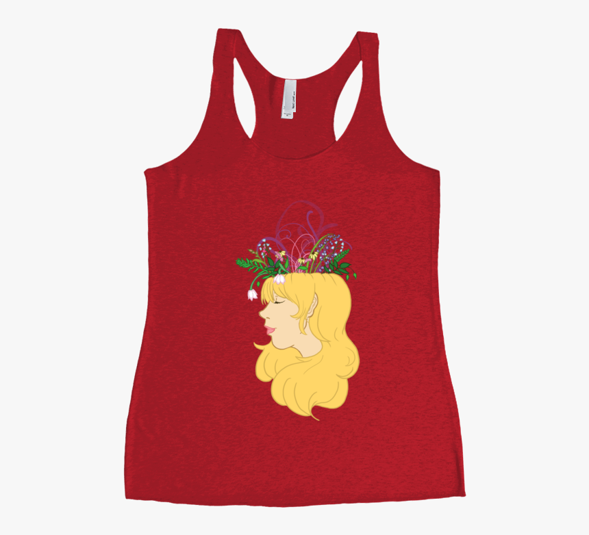 Flower Crown Racerback Tank Top - Sleeveless Shirt, HD Png Download, Free Download