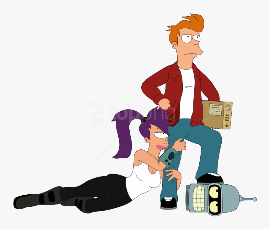 Download Futurama Bender Fry Leela Clipart Png Photo - Futurama Fry Y Leela, Transparent Png, Free Download