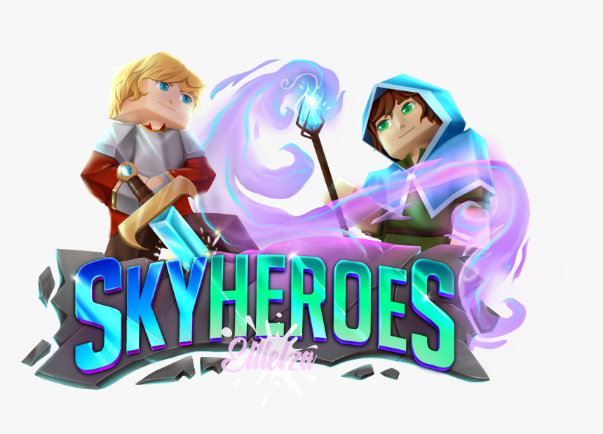 Offering [ Sale ] Ellielza"s High Quality Hand Drawn - Skyheroes Minecraft Server, HD Png Download, Free Download