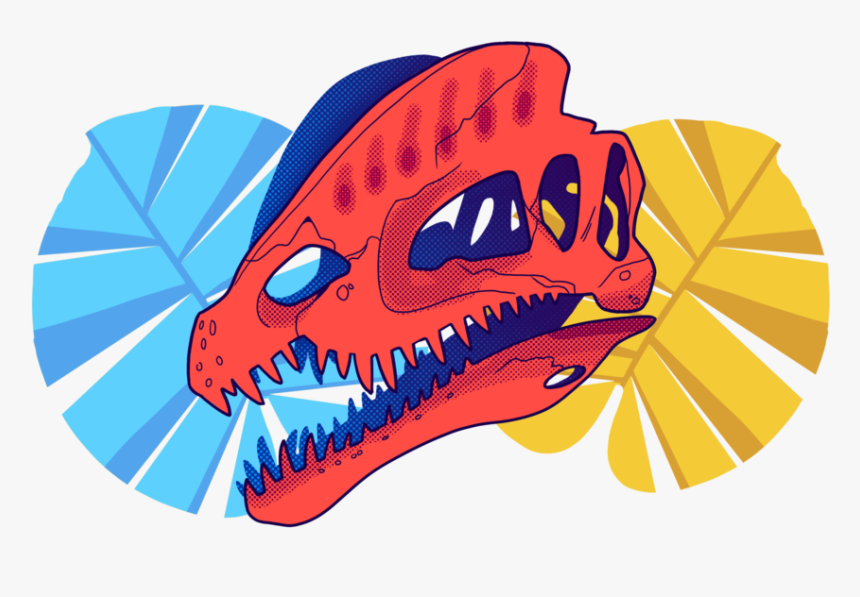 Dilophosaurus - Skull, HD Png Download, Free Download