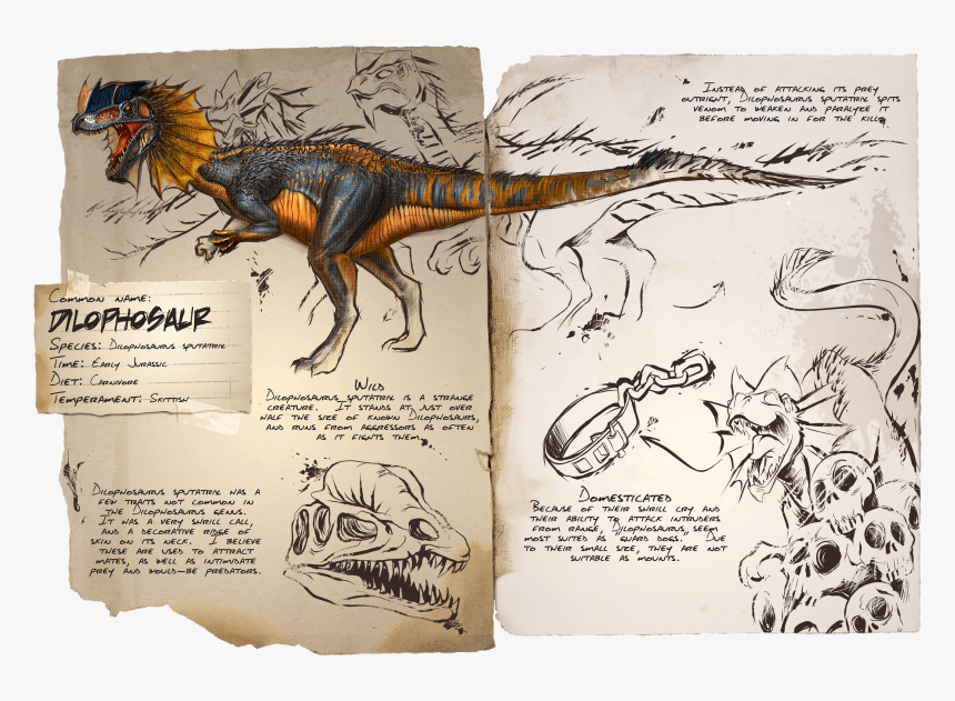 Ark Survival Evolved Dilophosaurus, HD Png Download, Free Download