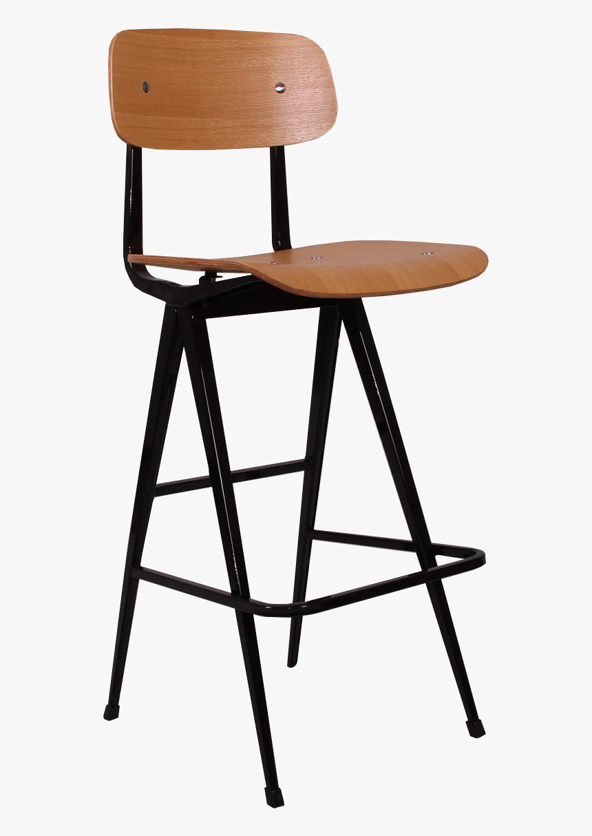 Venturi Bar Stool Veneer Seat Nat Black "
 Title="venturi - Bar Stool, HD Png Download, Free Download