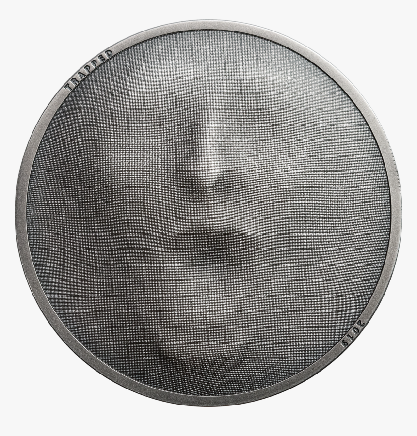 Trapped 1 Oz Silver Coin 5$ Cook Islands - Cook Islands Trapped Coin, HD Png Download, Free Download
