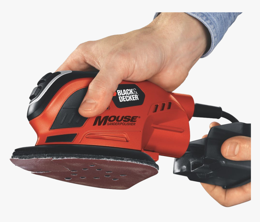 Black And Decker Ms800b Mouse Detail S And Er With - Black And Decker Mouse Detail Sander With Dust Collection, HD Png Download, Free Download