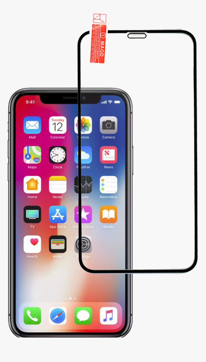 Iphone 11 Pro/xs/x/10 3d Full Covered Tempered Glass, HD Png Download, Free Download