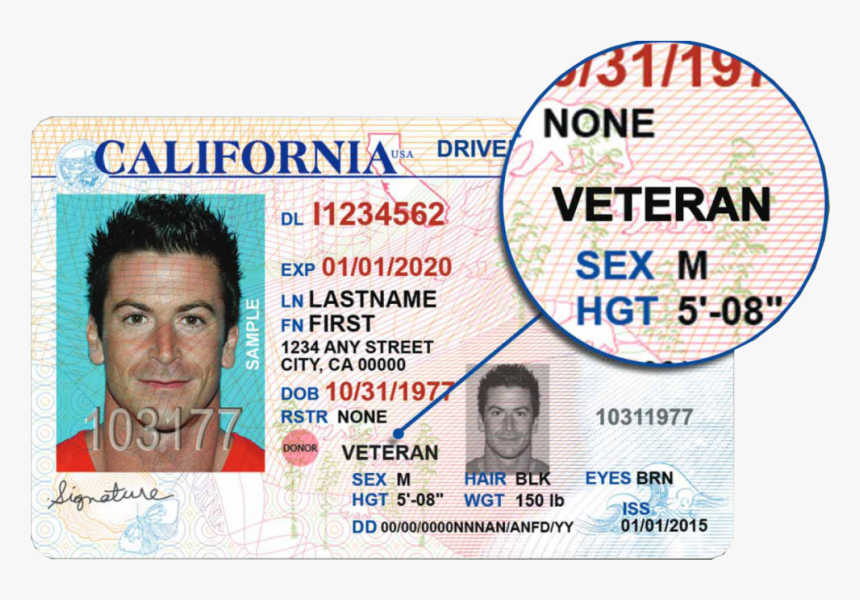 California Real Id 2017, HD Png Download, Free Download