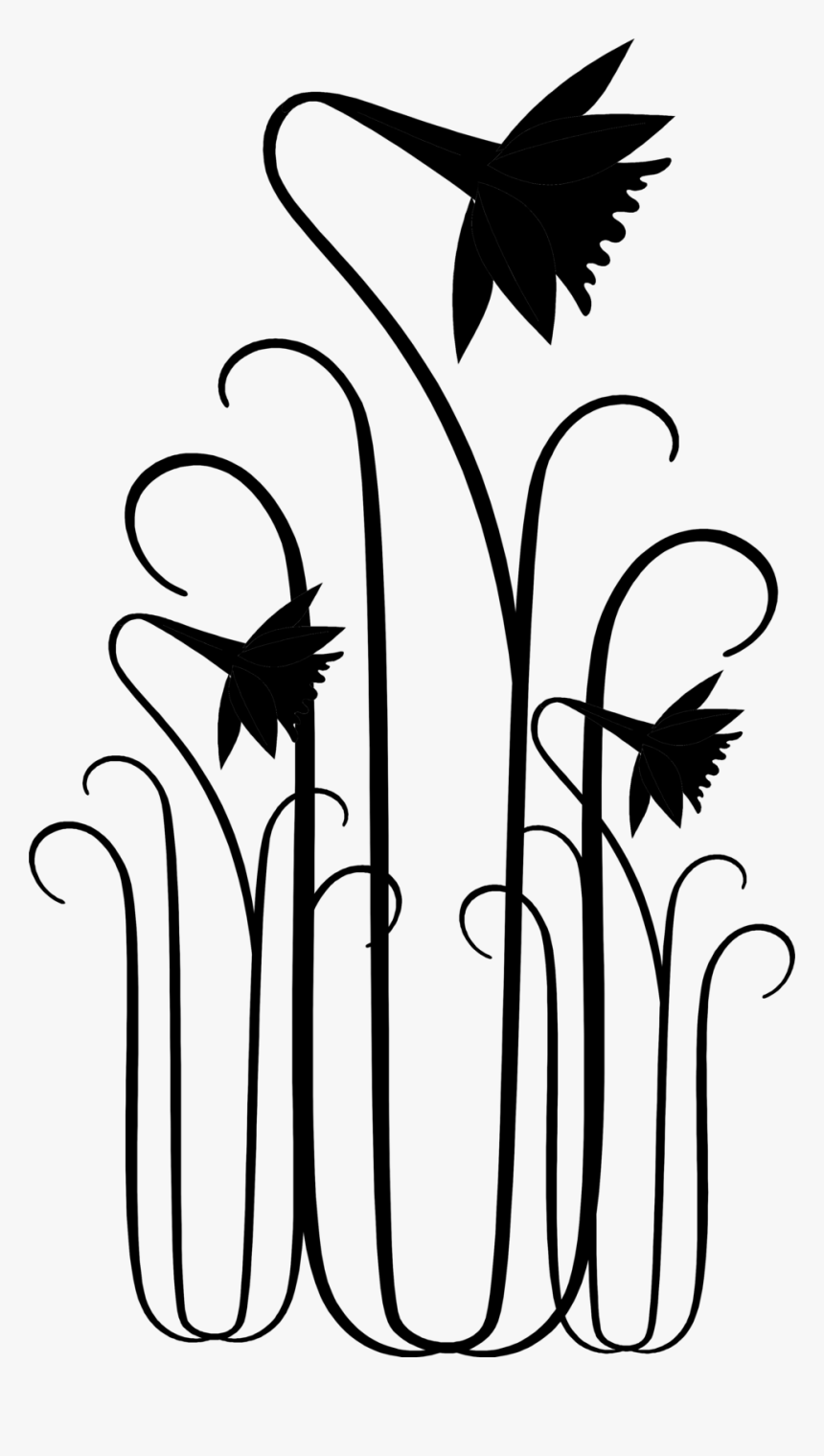 Free Stock Photo - Clipart Flowers Black And White Free Download, HD Png Download, Free Download