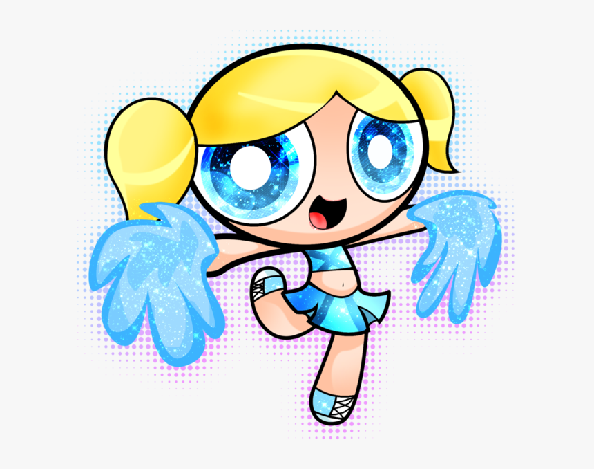 Football And Cheerleader Clipart Png Library Library - Cartoon Bubbles Powerpuff Girls, Transparent Png, Free Download