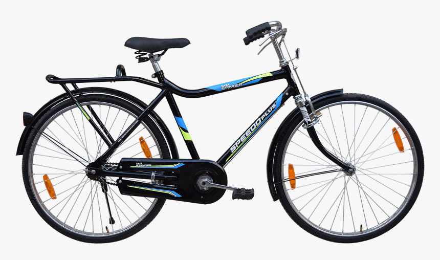 Black - Tata Stryder Speedo Plus Cycle, HD Png Download, Free Download