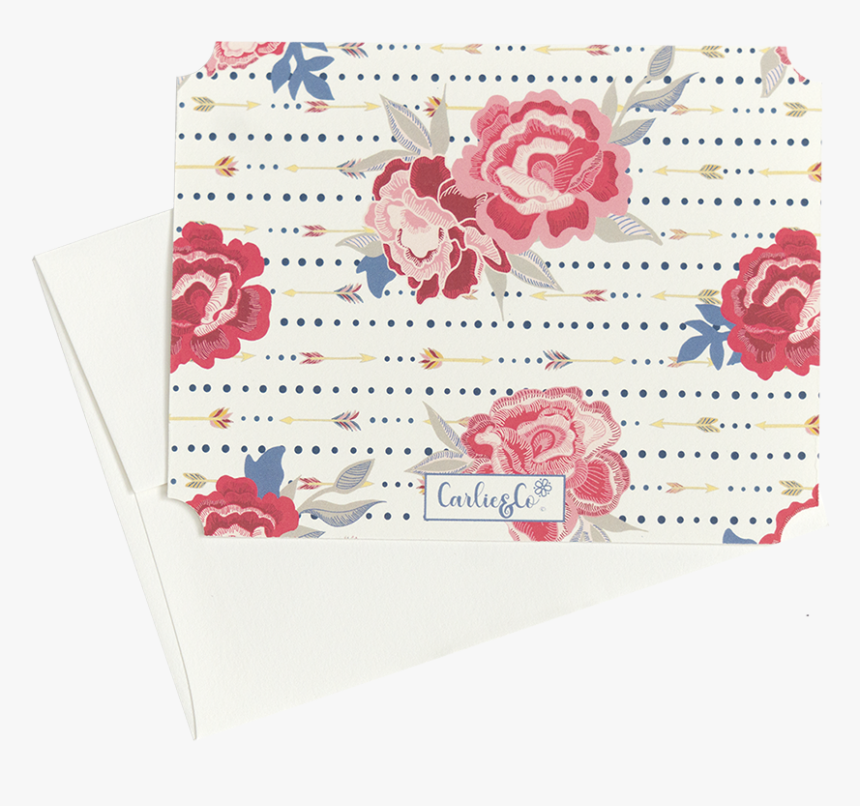 Rose And Arrow Flat Note Card, HD Png Download, Free Download