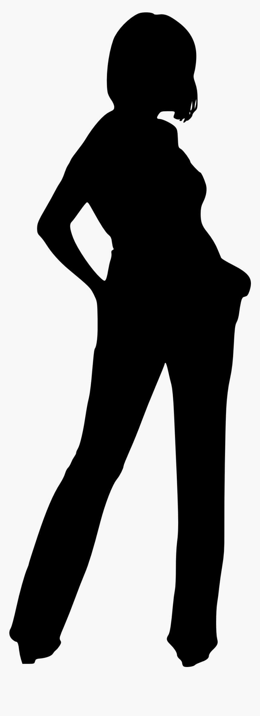 Woman Silhouette - Transparent Lady Silhouette, HD Png Download, Free Download