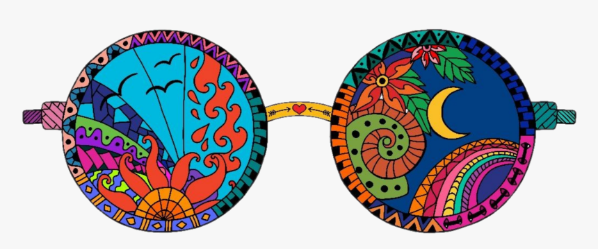 #freetoedit #rainbow #psychedelic #hippie #glassess - Meilleur Mieux Plus Plus De Moin Moin, HD Png Download, Free Download