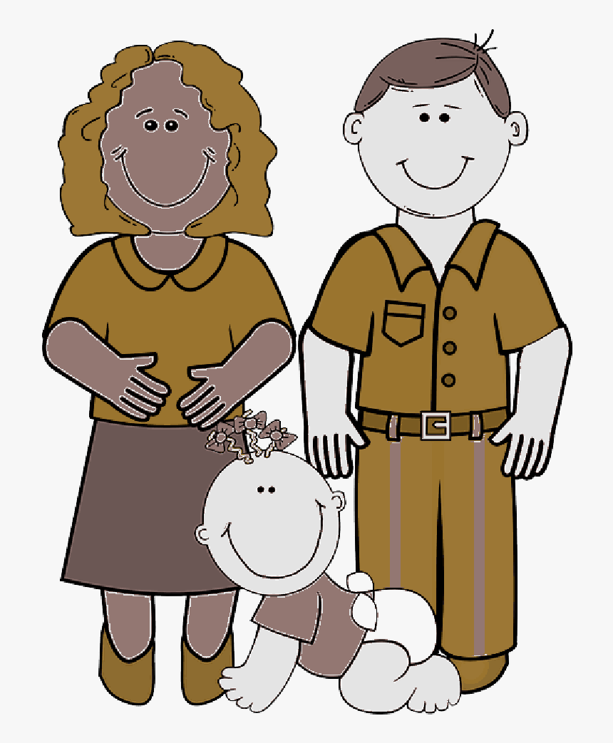 Imagenes Animadas De Padres , Png Download - Mom Dad Clip Art, Transparent Png, Free Download