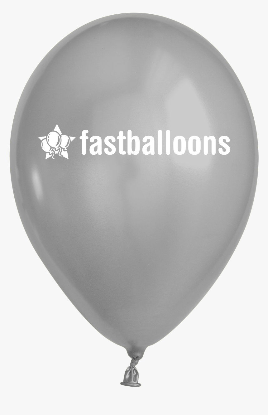 Metallic Silver Balloons - Balloon, HD Png Download, Free Download