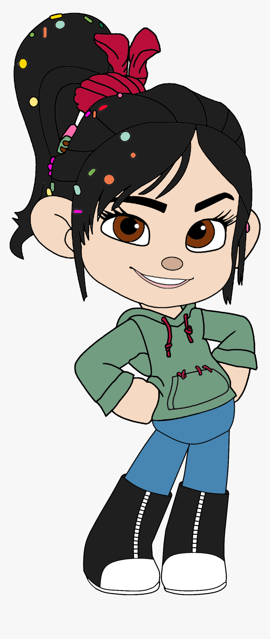 Wreck It Ralph Clipart Vanellope - Vanellope Von Schweetz Cartoon, HD Png Download, Free Download