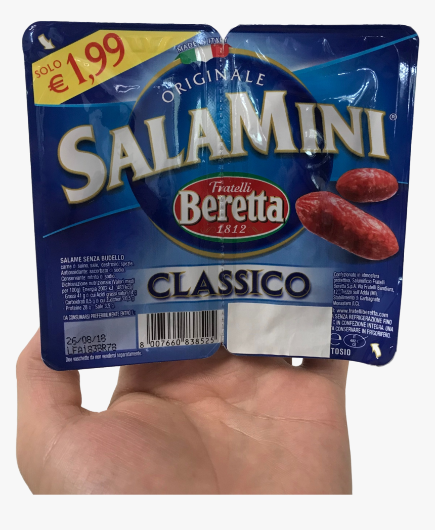 Beretta Dried Salami Gr 85 Classic Salamini"
 Class= - Diot, HD Png Download, Free Download